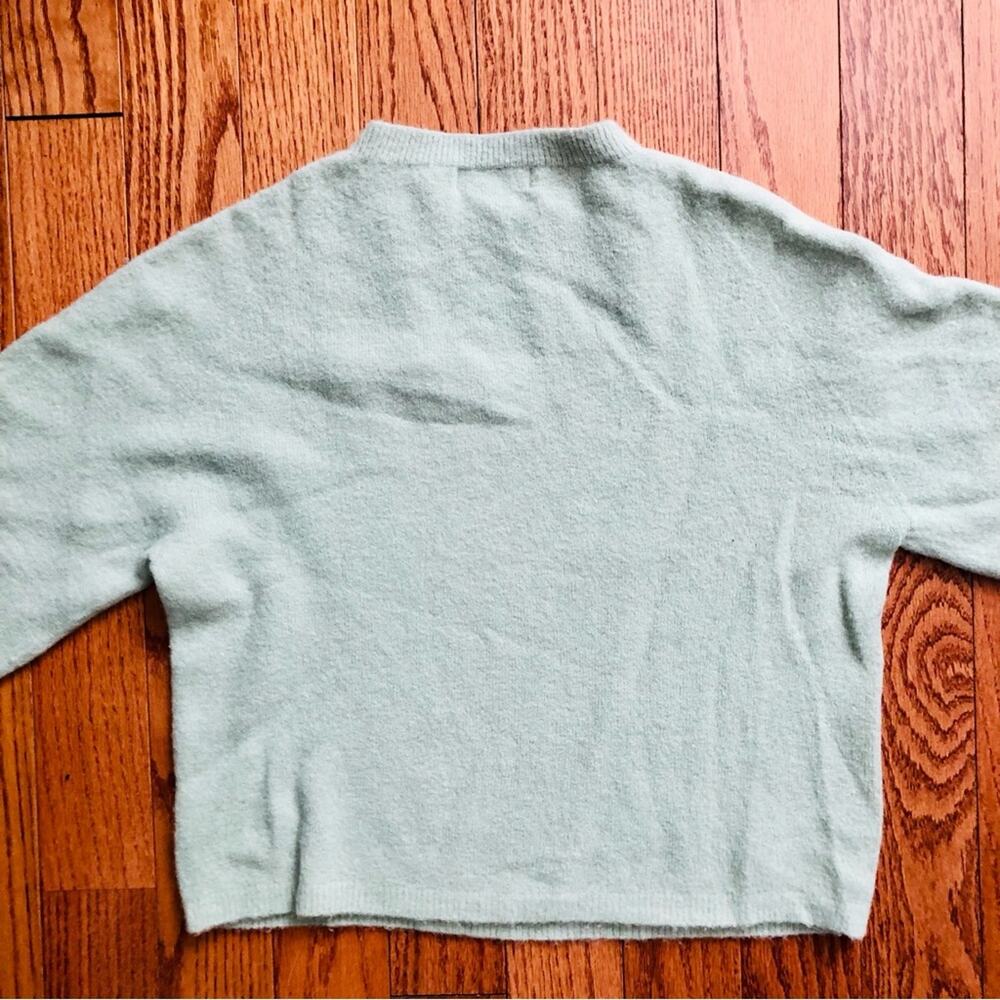 Bianco & Blue Made in Italy Wool Blend Pastel Green Sweater Women's Size M - Picture 6 of 8